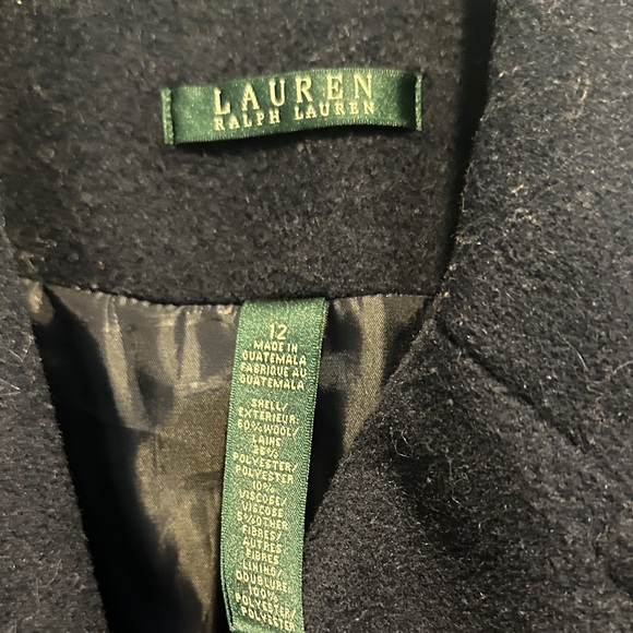 Lauren Ralph Lauren Navy Pea Coat - Picture 2 of 4